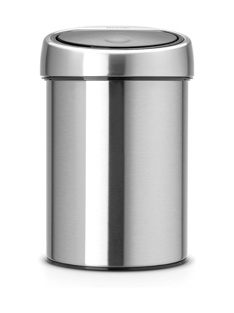 Brabantia Matt Steel Fingerprint Proof 3L Touch Bin - Image 1 of 3