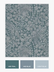Blues Eden Tonal 10M Wallpaper - Image 3 of 5