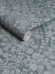 Blues Eden Tonal 10M Wallpaper - Image 5 of 5