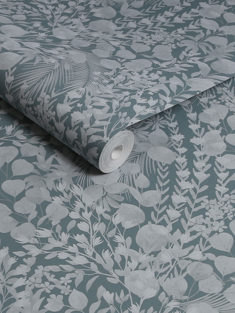 Blues Eden Tonal 10M Wallpaper - Image 5 of 5