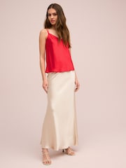 Red Satin Cami Top - Image 2 of 6