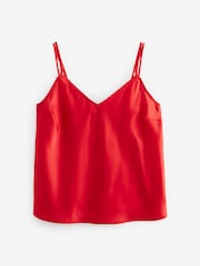 Red Satin Cami Top - Image 6 of 6
