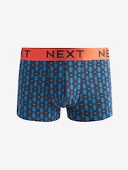 Navy Blue Bird Pattern Geo Hipsters Boxers 4 Pack - Image 4 of 7