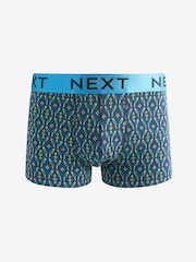 Navy Blue Bird Pattern Geo Hipsters Boxers 4 Pack - Image 5 of 7