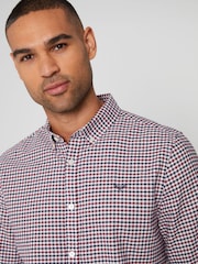 Threadbare Red 100% Cotton Long Sleeve Check Shirt - Image 4 of 4