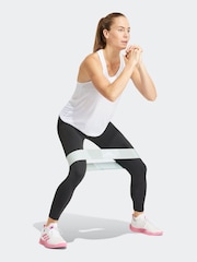 adidas White Train Essentials Minimal Branding Racerback Tank Top - Image 3 of 6