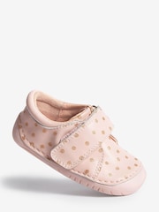 Pink Leather Standard Fit (F) Crawler Shoes - Image 4 of 8
