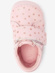 Pink Leather Standard Fit (F) Crawler Shoes - Image 6 of 8