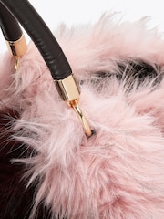 Carvela Pink Pavilion Fur Bag - Image 6 of 6