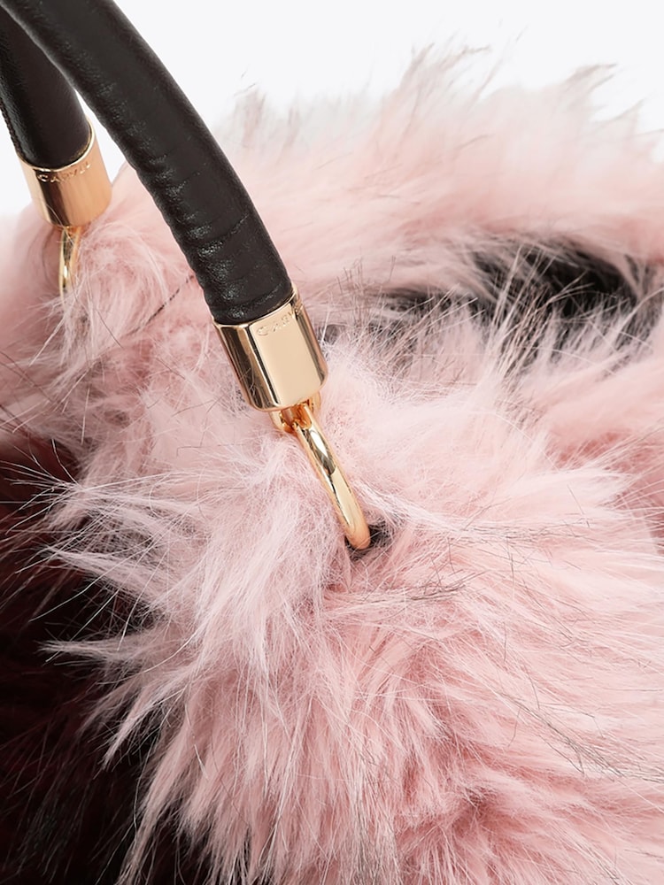 Carvela Pink Pavilion Fur Bag - Image 6 of 6 Carvela Pink Pavilion Fur Bag - Image 6 of 6