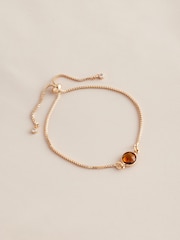 Gold Tone Birthstone Pully Bracelet - Image 11 of 12