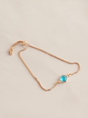 Gold Tone Birthstone Pully Bracelet - Image 12 of 12