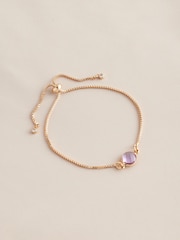 Gold Tone Birthstone Pully Bracelet - Image 13 of 13