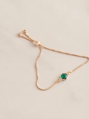 Gold Tone Birthstone Pully Bracelet - Image 3 of 12