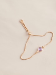 Gold Tone Birthstone Pully Bracelet - Image 6 of 12