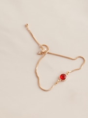 Gold Tone Birthstone Pully Bracelet - Image 7 of 12