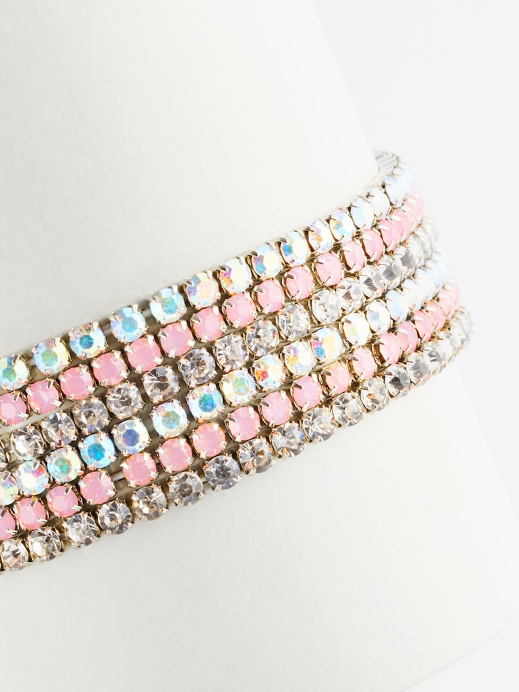 Pink Sparkle Stretch Bracelet Pack - Image 5 of 5