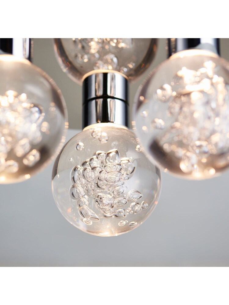 Gallery Home Silver Annika Flush Ceiling Light - Image 2 of 6 Gallery Home Silver Annika Flush Ceiling Light - Image 2 of 6
