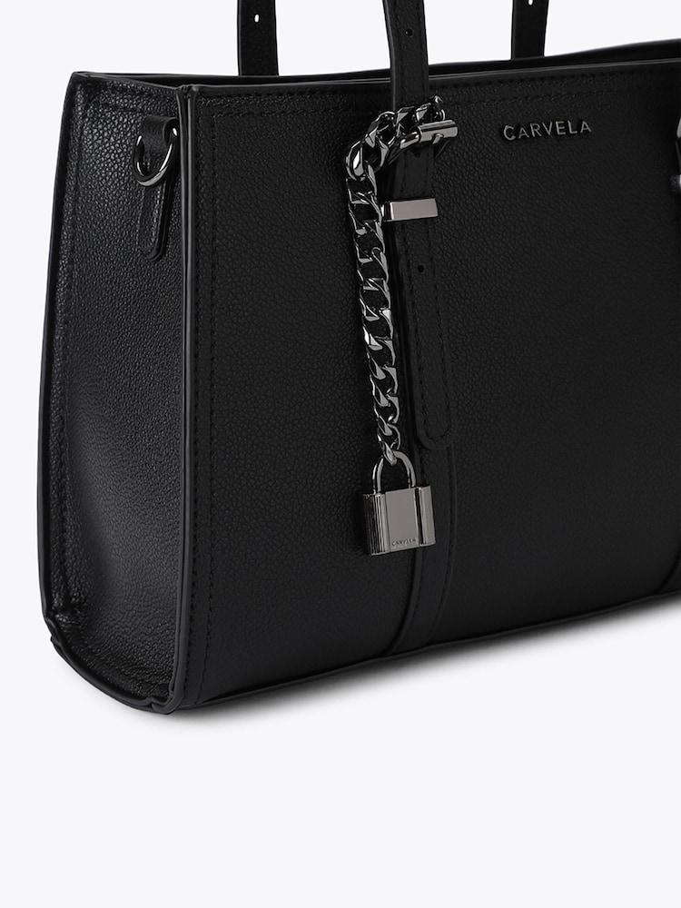 Carvela Black Cappuccino Mini Tote Bag - Image 4 of 4