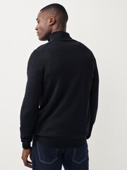 Lyle & Scott Black Golf Quarter Zip Pullover Jumper - Image 2 of 6