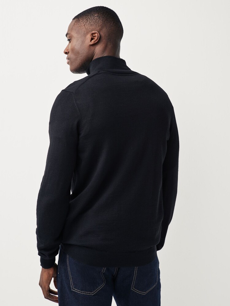 Lyle & Scott Black Golf Quarter Zip Pullover Jumper - Image 2 of 6