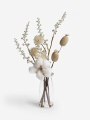 Natural Cotton Bud Milk Bottle Arrangement - Image 3 of 4
