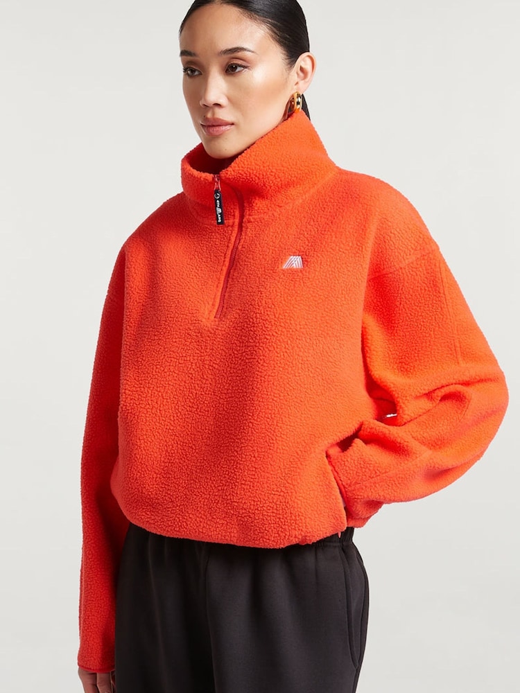 4th Arq Orange Mandarin Alix Half-Zip Fleece - Image 5 of 5 4th Arq Orange Mandarin Alix Half-Zip Fleece - Image 5 of 5