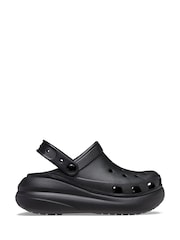 Crocs Black Classic Crush Clogs - Image 1 of 7