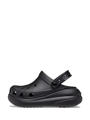 Crocs Black Classic Crush Clogs - Image 3 of 7