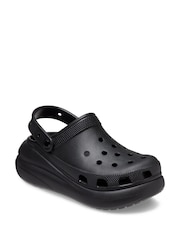 Crocs Black Classic Crush Clogs - Image 4 of 7