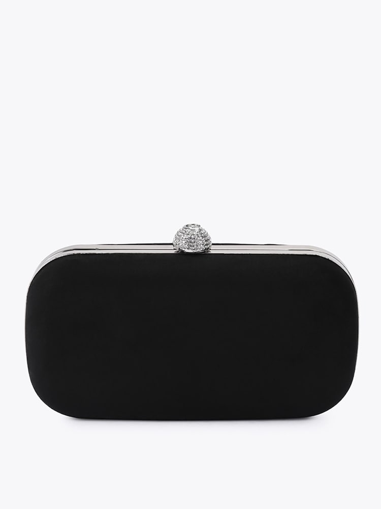 Carvela Black Cecilia Hard Clutch Bag - Image 1 of 4 Carvela Black Cecilia Hard Clutch Bag - Image 1 of 4