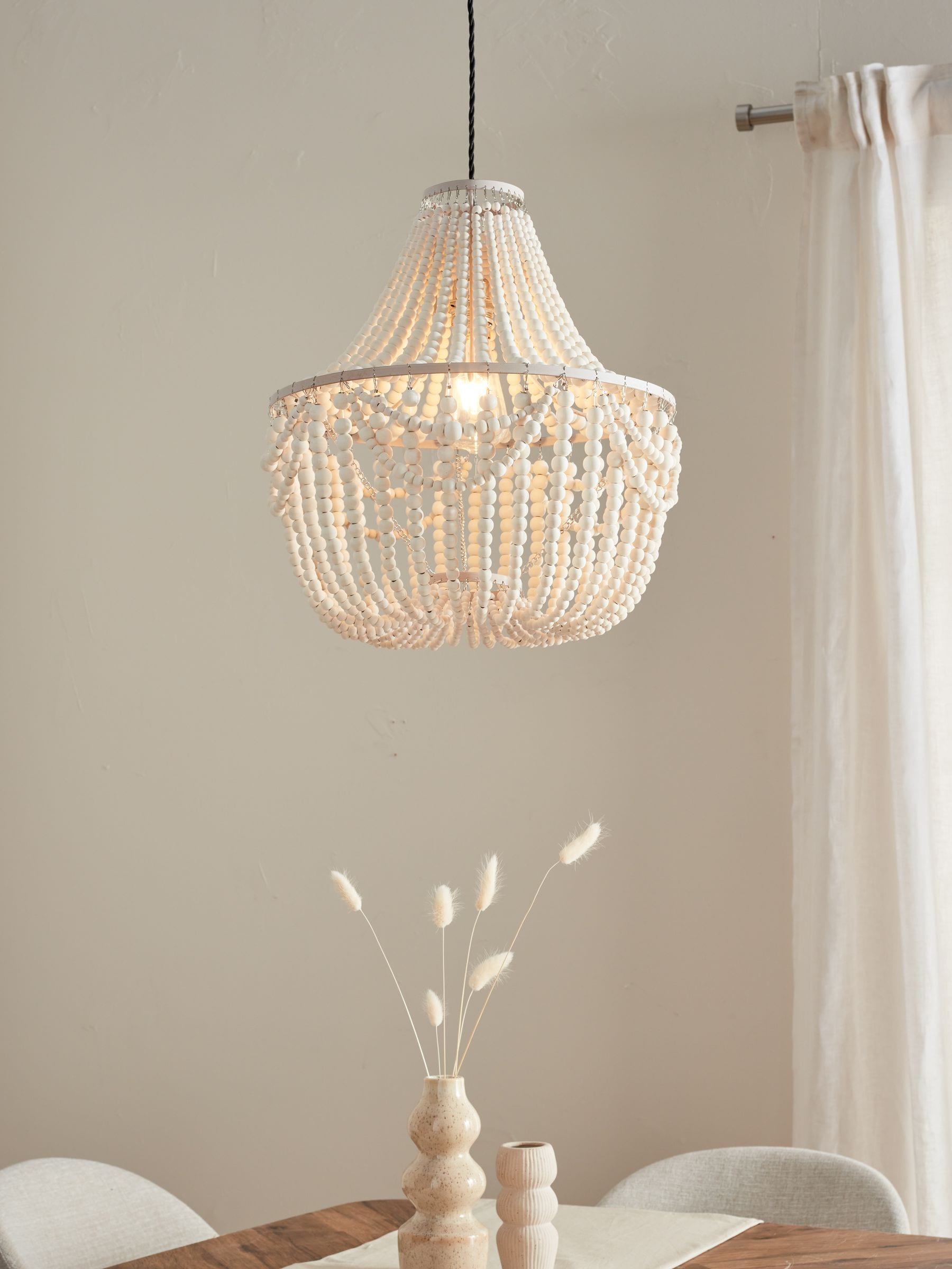 Buy White Large Tahlia Easy Fit Pendant Shade from the Next UK online shop