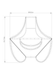 White Large Tahlia Easy Fit Pendant Shade - Image 5 of 5