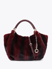 Carvela Red Pavilion Mini Fur Bag - Image 1 of 4