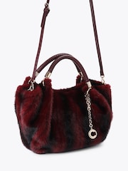 Carvela Red Pavilion Mini Fur Bag - Image 2 of 4