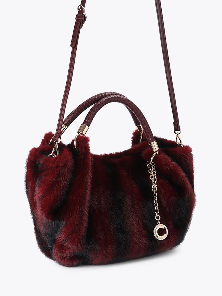 Carvela Red Pavilion Mini Fur Bag - Image 2 of 4 Carvela Red Pavilion Mini Fur Bag - Image 2 of 4