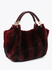 Carvela Red Pavilion Mini Fur Bag - Image 3 of 4