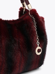Carvela Red Pavilion Mini Fur Bag - Image 4 of 4