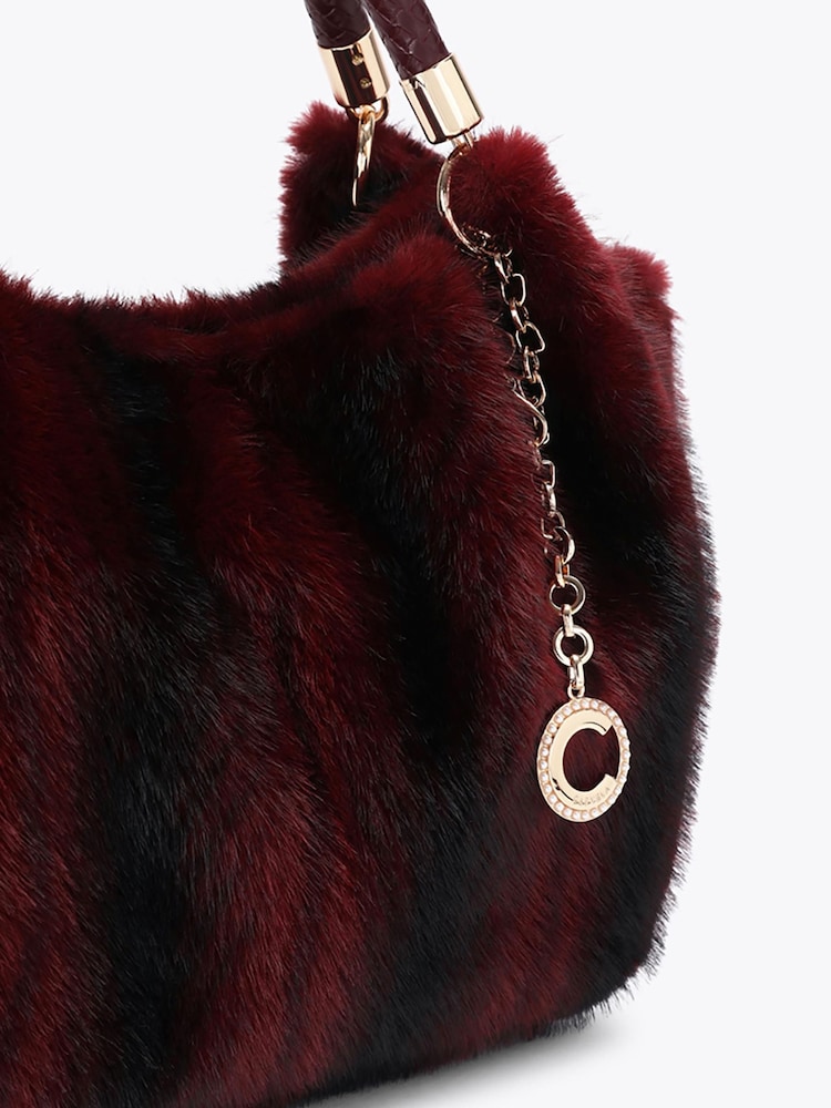 Carvela Red Pavilion Mini Fur Bag - Image 4 of 4 Carvela Red Pavilion Mini Fur Bag - Image 4 of 4