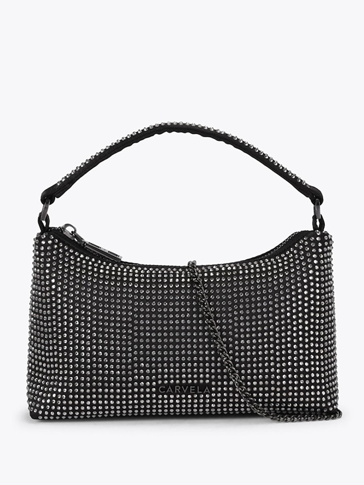 Carvela Black Lazio Embellished Clutch Bag - Image 1 of 4