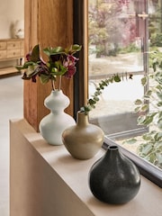 3 Pack Natural Organic Mini Ceramic Vases - Image 1 of 5