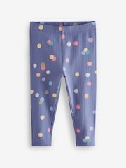 Orange Ribbed Leggings 5 Pack (3mths-7yrs) - Image 2 of 8