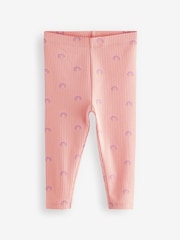 Orange Ribbed Leggings 5 Pack (3mths-7yrs) - Image 5 of 8