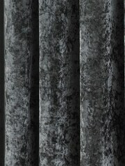 Riva Paoletti Pewter Grey Verona Crushed Velvet Eyelet Curtains - Image 3 of 3