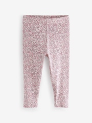 Pink Ribbed Leggings 5 Pack (3mths-7yrs) - Image 2 of 8
