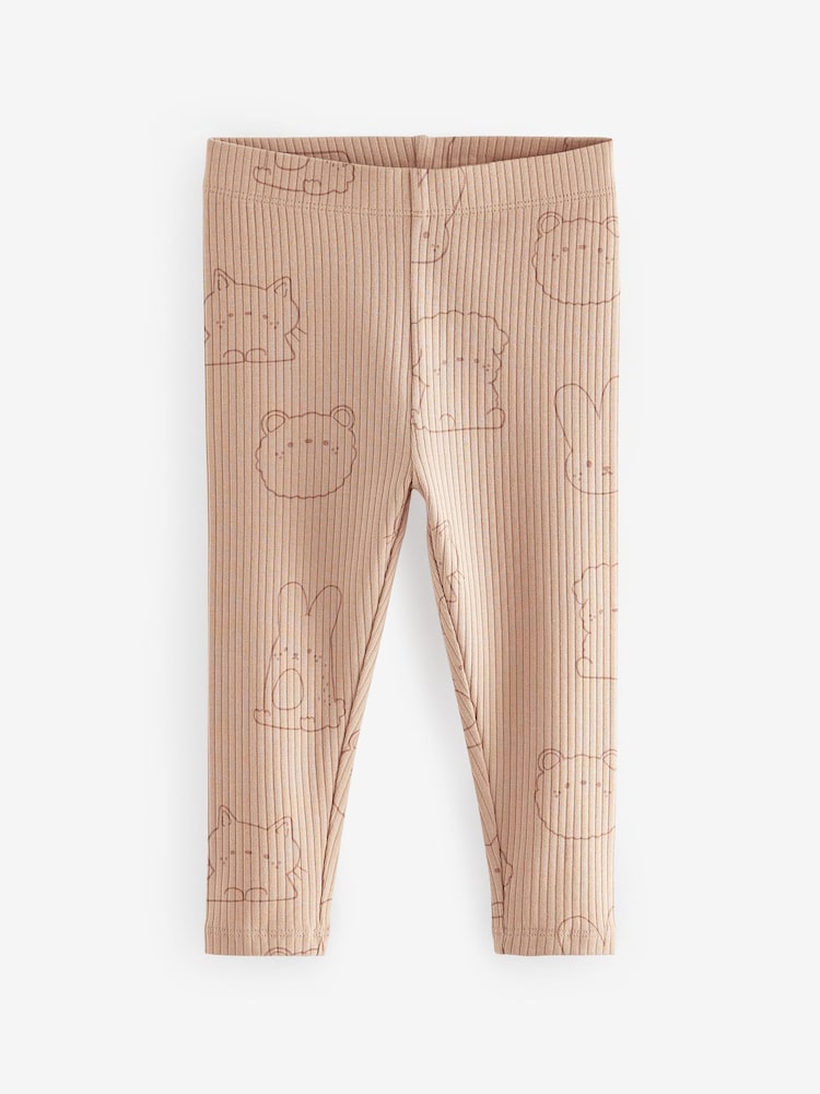 Neutral Leggings 3 Pack (3mths-7yrs) - Image 2 of 6 Neutral Leggings 3 Pack (3mths-7yrs) - Image 2 of 6