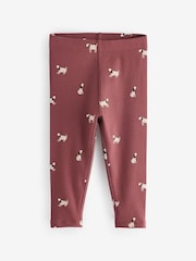 Dusky Orange Ribbed Leggings 5 Pack (3mths-7yrs) - Image 2 of 8