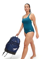 Speedo Blue Womens Flex Band Swimsuit with Integrated Swim Bra - Image 3 of 11