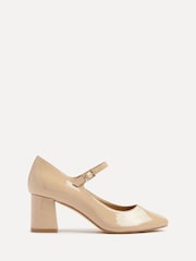 Linzi Natural Madeline Court Heel with Block Heels - Image 3 of 6