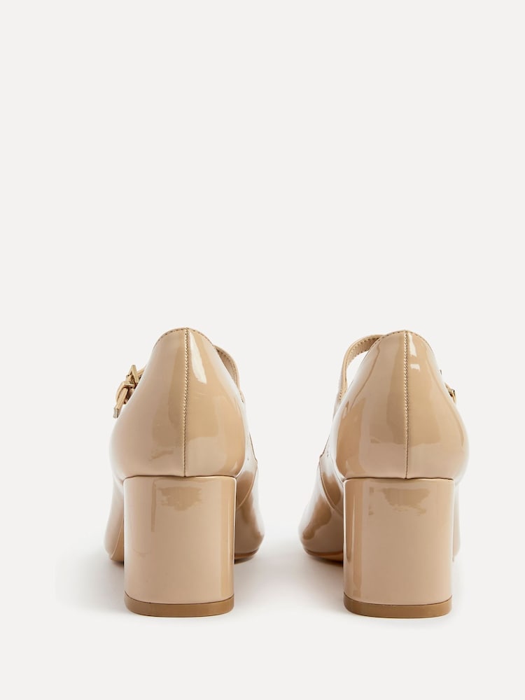 Linzi Natural Madeline Court Heel with Block Heels - Image 6 of 6